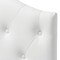 Baxton Studio Myra White Faux Leather Upholstered Button-Tufted Twin Size Headboard 125-6969 - alternate 2